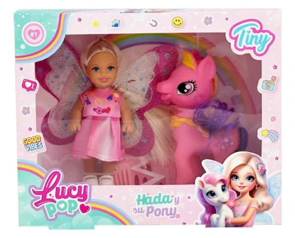 MUÑECA HADA LUCY POP CON PONY