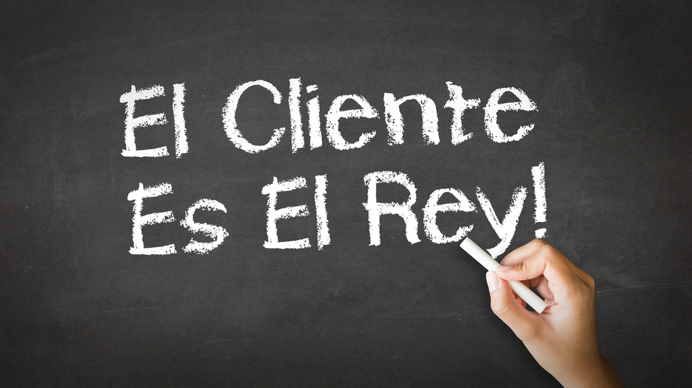 Muestra el principio numero 1 del marketing, que el cliente tiene la decision final