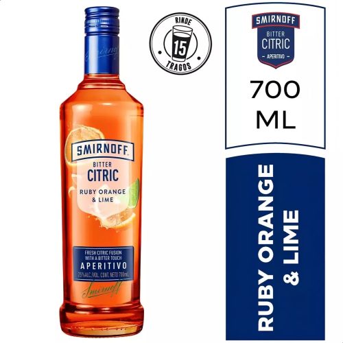 Smirnoff Citric Ruby Orange & Lime 700ml