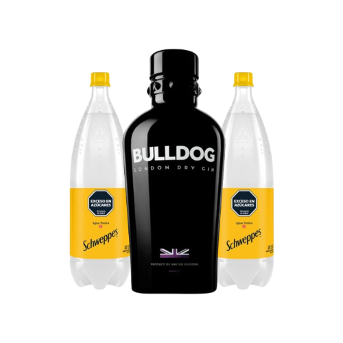 Combo Gin BullDog + Schweppes Tonica